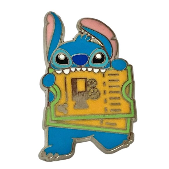 Disney Lilo & Stitch Trading Pin Shanghai Hidden Mickey Movie Ticket SHDL 2020 - Picture 1 of 7